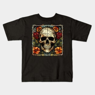 skull ceramic art Kids T-Shirt